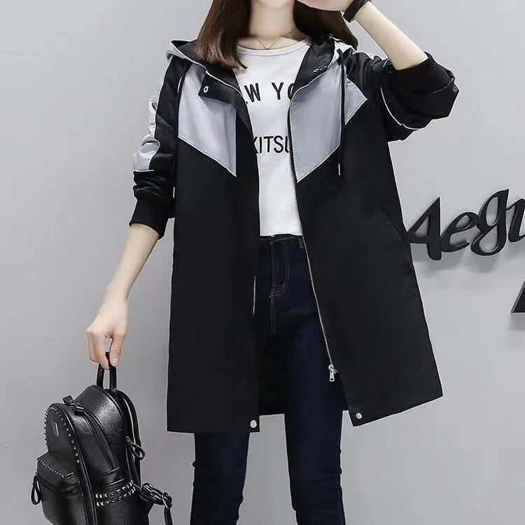 Ladies Trench Coat with Hood – Marit