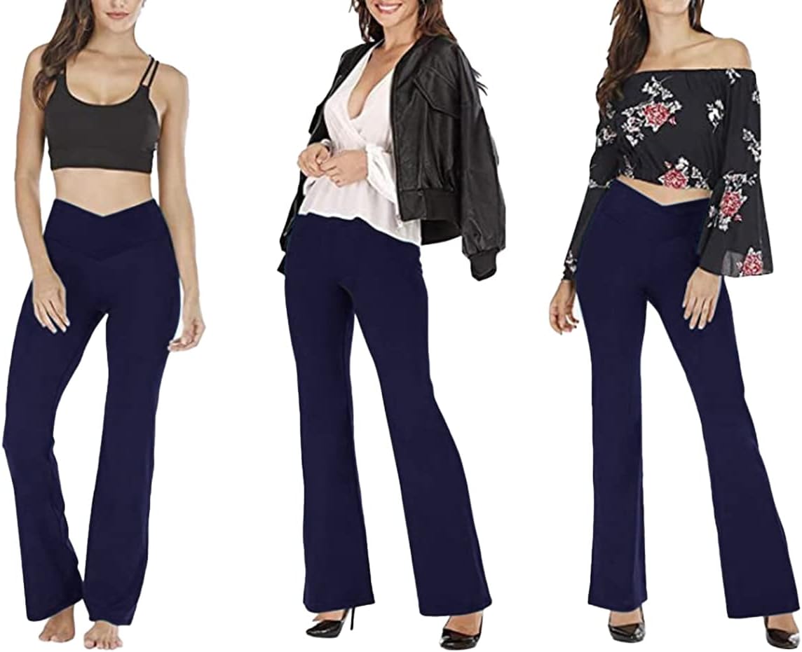 Flared Yoga Leggings - VFit-Black-2XS-Nora Luxe