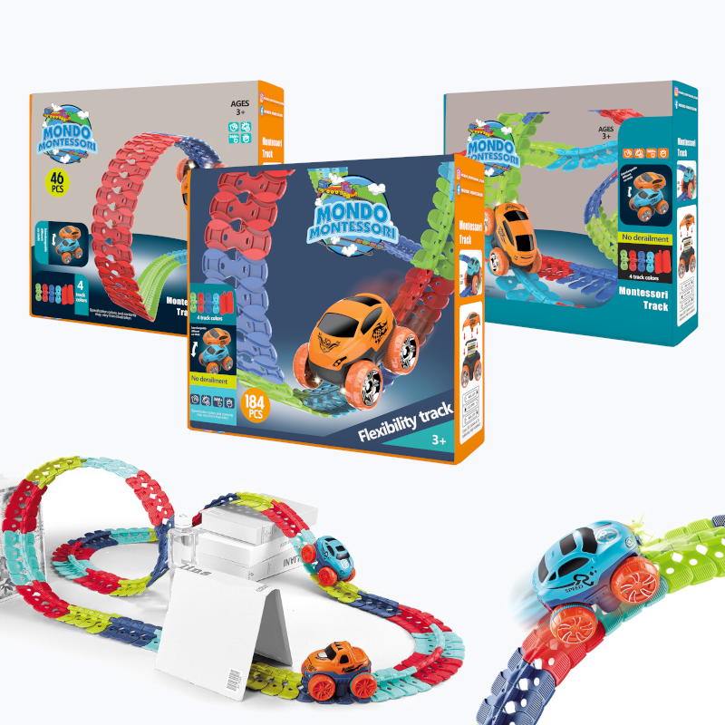 Flexible Montessori Play Path – FlexiTrack-46 Piece-Nora Luxe