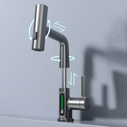 Flexible Water Tap - WaterMaster-Black with display-Nora Luxe