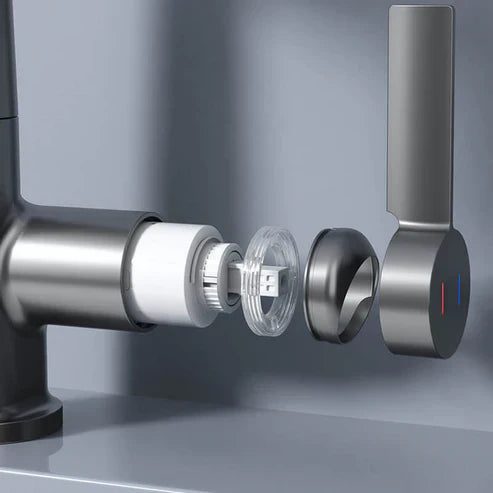 Flexible Water Tap - WaterMaster-Black with display-Nora Luxe