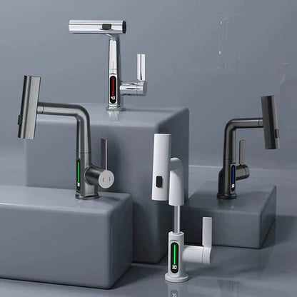 Flexible Water Tap - WaterMaster-Black with display-Nora Luxe