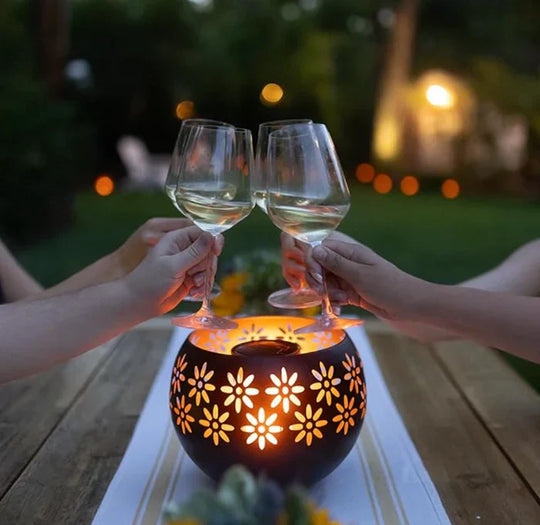 Flower Candle Lamp with Diffuser – Fleuris-The Livary