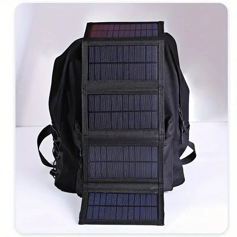 Foldable Solar Power Bank - SolarMate-Black-Nora Luxe