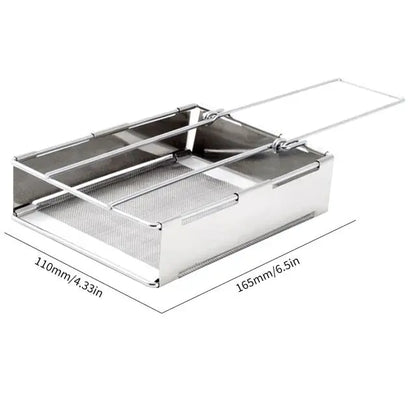 Foldable Stainless Steel Wood Stove - TrailFlame-Medium-Nora Luxe