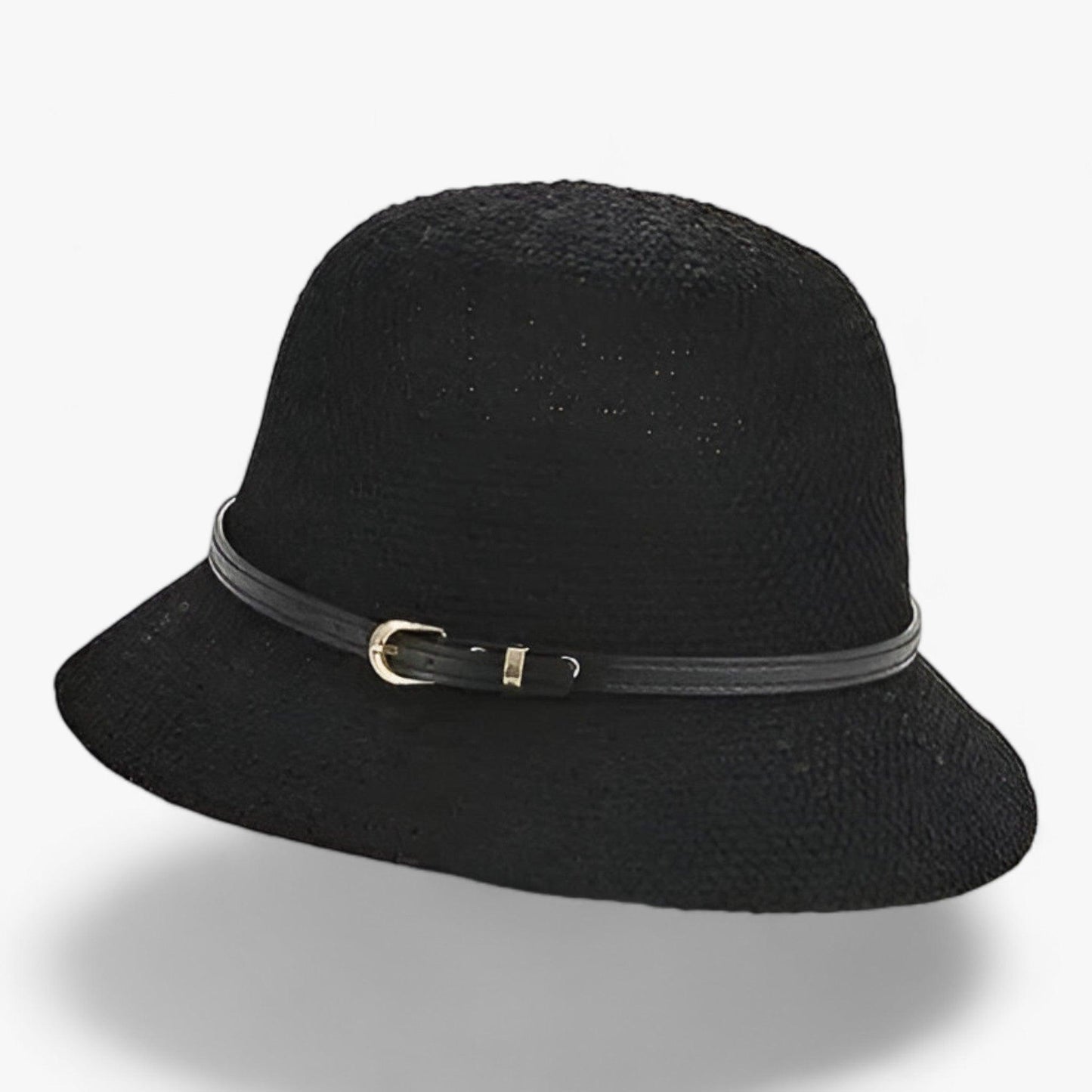 Foldable women's sun hat made of linen – Luma-Black-Nora Luxe