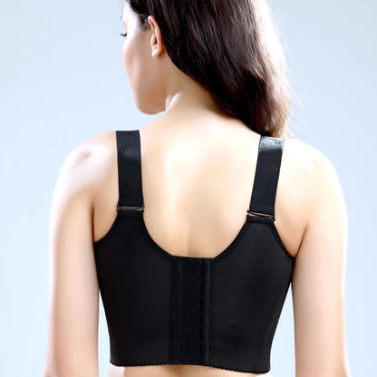 Front closure bra with floral lace - Emilia-Purple-32C-Nora Luxe