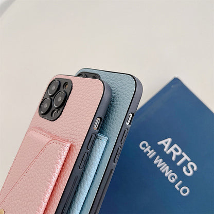 Functional iPhone Case with Wallet - Celeste-Beige-iPhone 7-Nora Luxe