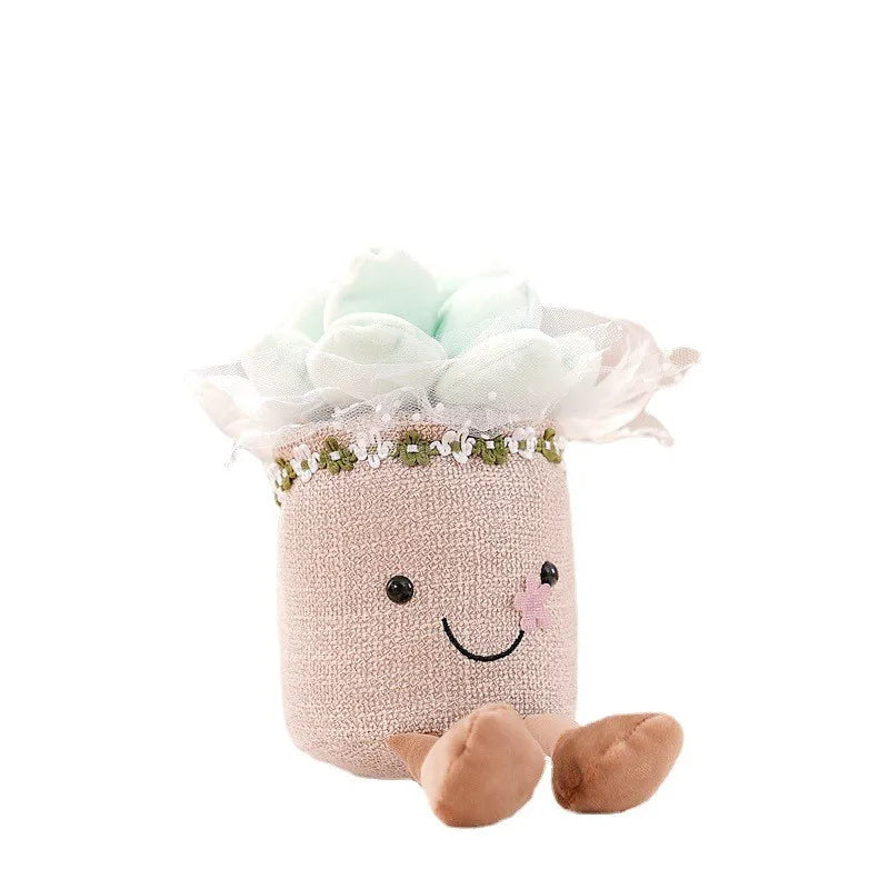 Funny Flower Cuddle - BloomBuddy-Red Tulip-Nora Luxe
