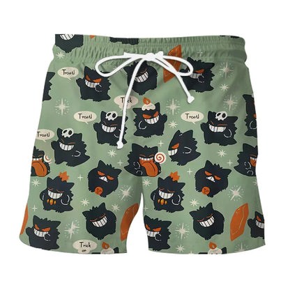 Funny summer set with Gengar & Snorlax print | Buy 1, get 1 free - SleepyFun-05-M-The Livary