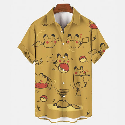 Funny summer set with Gengar & Snorlax print | Buy 1, get 1 free - SleepyFun-08-M-The Livary