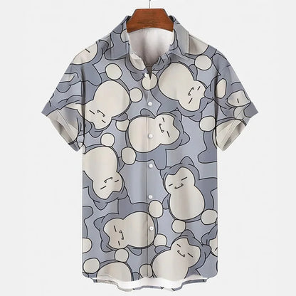 Funny summer set with Gengar & Snorlax print | Buy 1, get 1 free - SleepyFun-10-M-The Livary