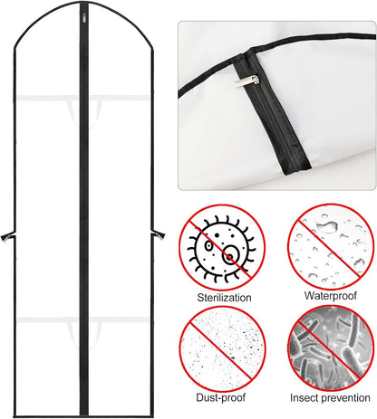 Extra-Long Dress & Gown Garment Bag – 71" (180.34 cm)Protective Covers with Handles