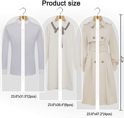 Extra-Long Dress & Gown Garment Bag – 71" (180.34 cm)Protective Covers with Handles