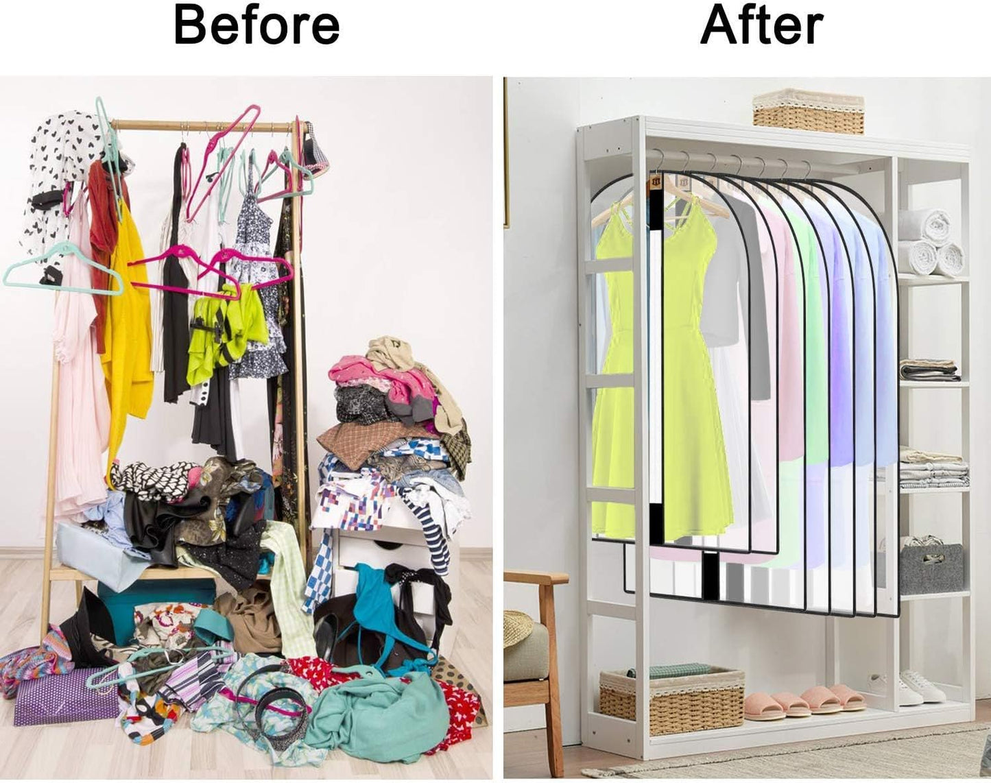 Extra-Long Dress & Gown Garment Bag – 71" (180.34 cm)Protective Covers with Handles