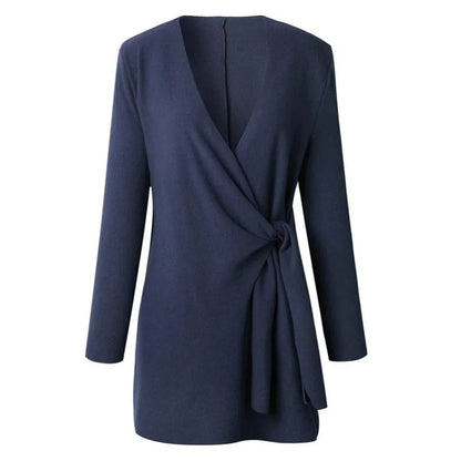Knitted Women's Cardigan with Bow Belt – Elin