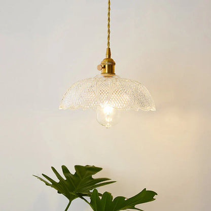 Glass Pendant Lamp - OpulentGlow-Transparent-A-Nora Luxe