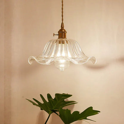 Glass Pendant Lamp - OpulentGlow-Transparent-H-Nora Luxe