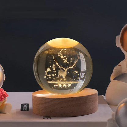Glowing Sphere - CelestialGlow-Reindeer-Nora Luxe