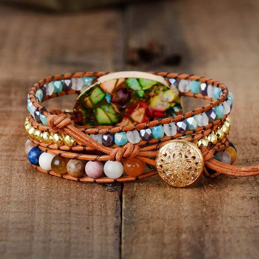 Goddesses Amazonite Wrap Bracelet - Aurora-Nora Luxe