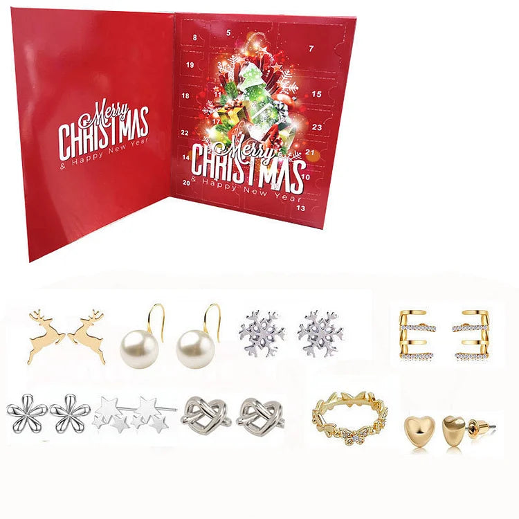 Gold/Silver Jewelry Advent Calendar - Livia-Box A-Nora Luxe