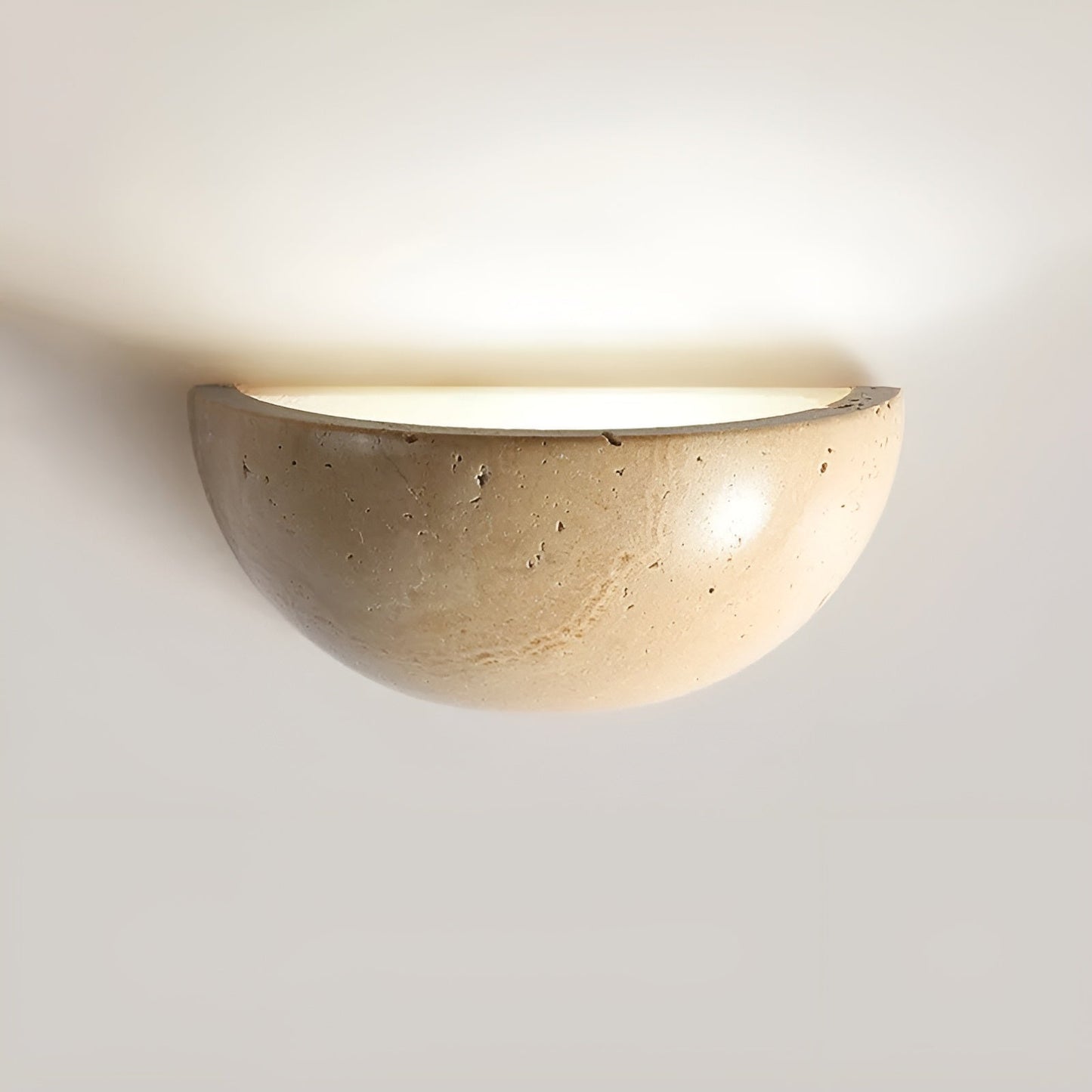 Half-Round LED Wabi-Sabi Wall Lamp - ZenGlow-Nora Luxe