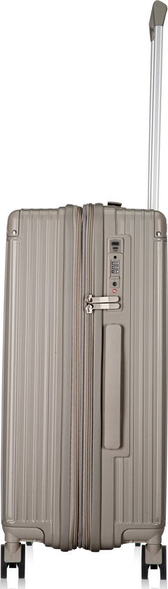 Hard case suitcase with extras – Mykonos-Gray-S (39 L)-Nora Luxe