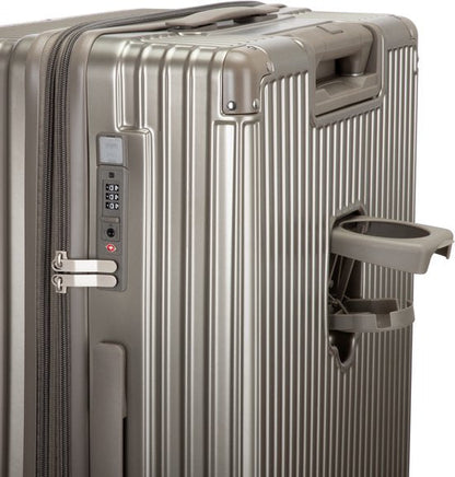 Hard case suitcase with extras – Mykonos-Gray-S (39 L)-Nora Luxe