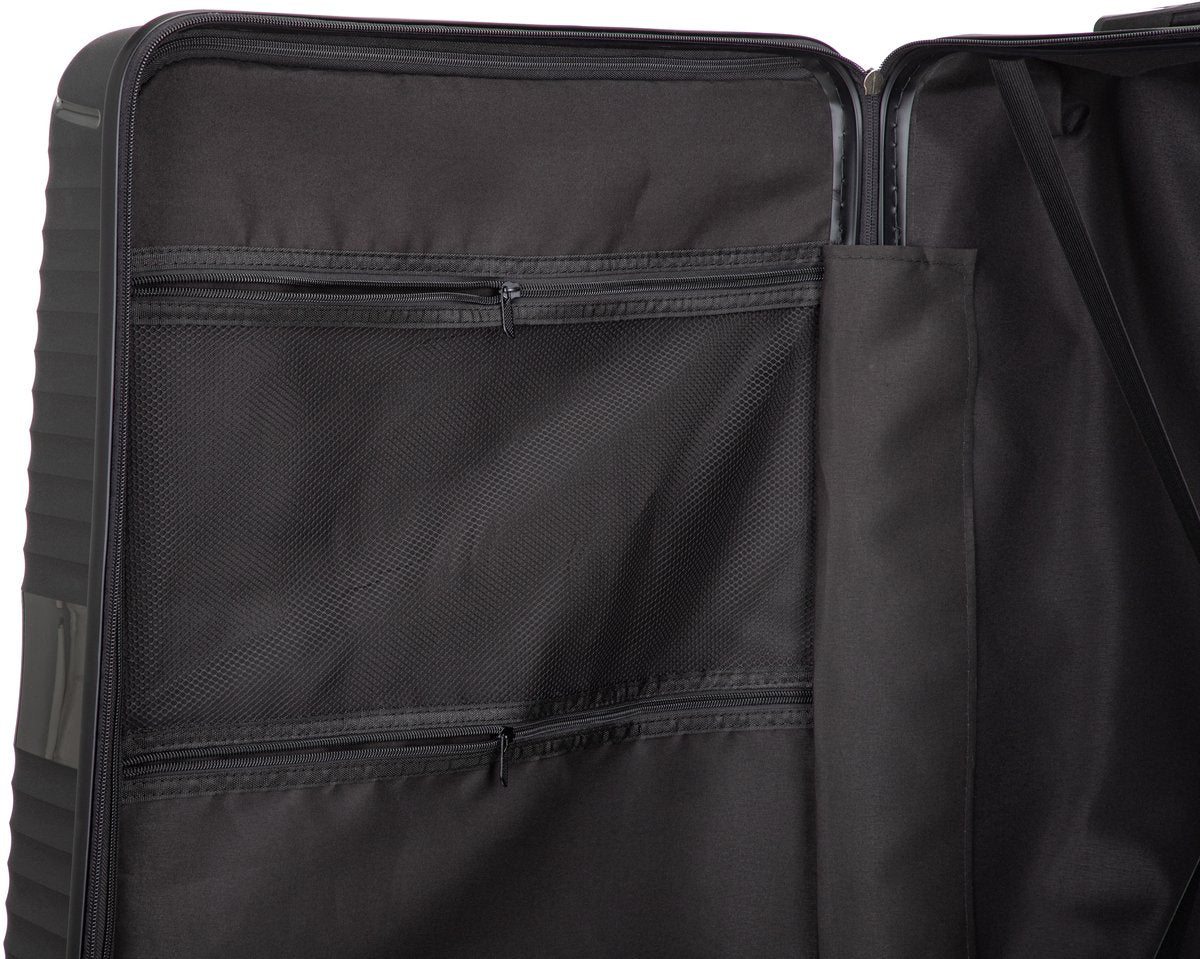 Hard Shell Blue Suitcase – Amalfi-M (65 L)-Nora Luxe