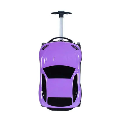 Hard-shell children's suitcase with car design – Turin-Purple-Nora Luxe