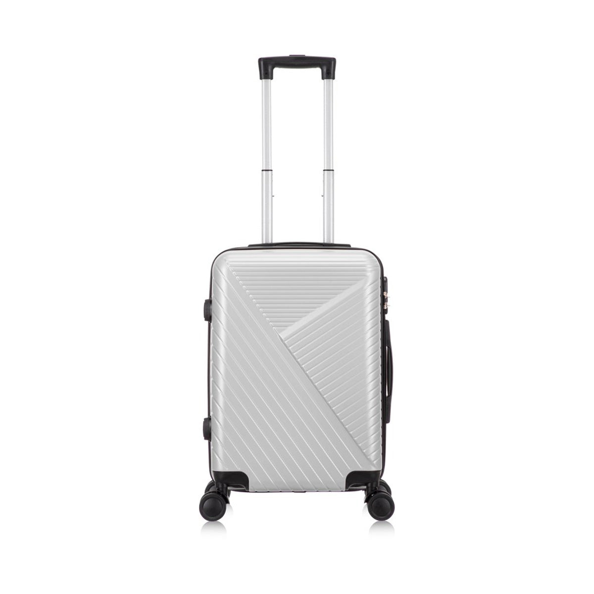 Hard-shell suitcase – Cordoba-Silver-M (63L)-Nora Luxe