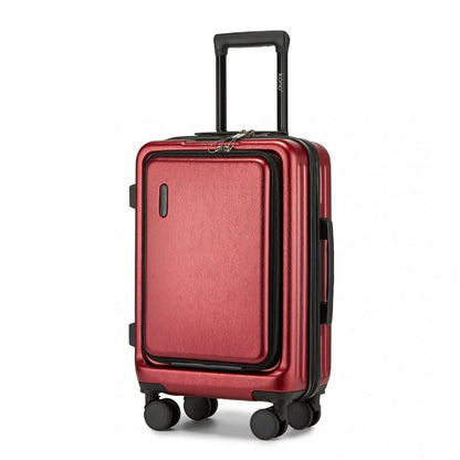 Hard-shell suitcase – Denver-Red-S (40 L)-Nora Luxe
