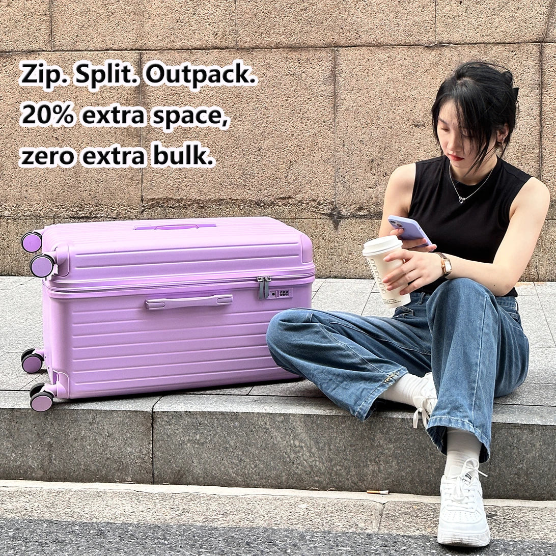 Hard shell suitcase – Milano Voyager-White-S (39 L)-Nora Luxe