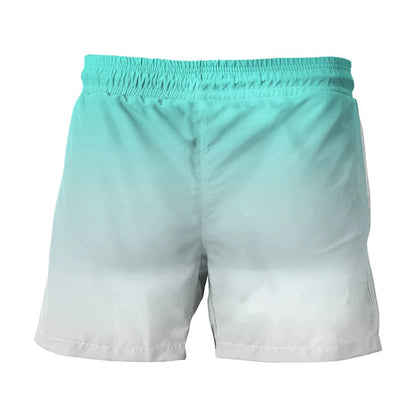 Hawaii Men's Swim Shorts with Elastic Waistband – Fabio-Blue-2XS-Nora Luxe