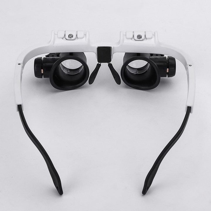 HD Magnifying Glass with LED Lighting and Interchangeable Lenses - Optiview-The Livary