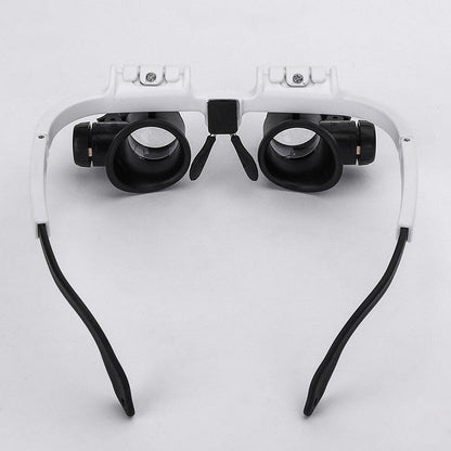 HD Magnifying Glass with LED Lighting and Interchangeable Lenses - Optiview-The Livary
