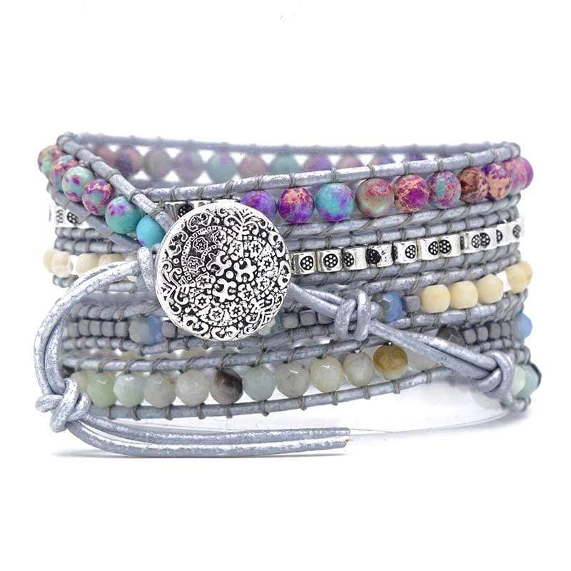 Healing Turquoise Wrap Bracelet - Amara-Nora Luxe