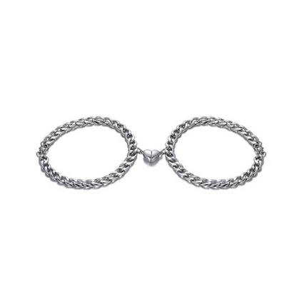 Heart Bracelet Set - Liora-Silver-Nora Luxe