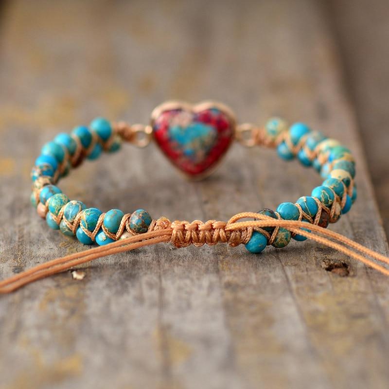 Heart of Passion Friendship Bracelet - Amalina-Red-Nora Luxe