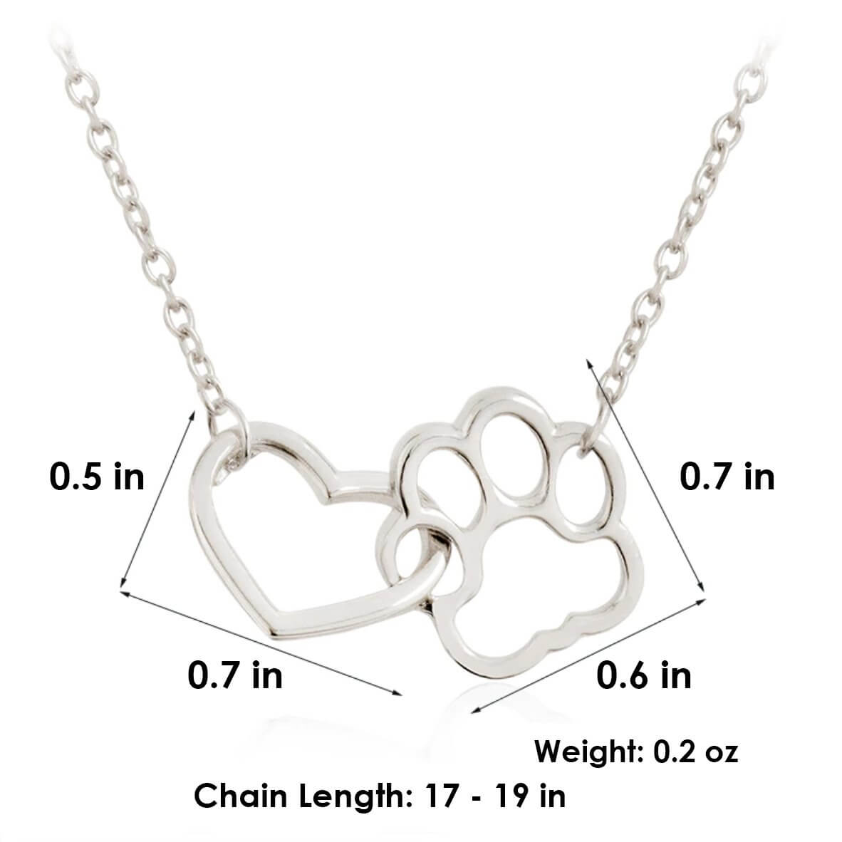 Heartwarming Necklace for Animal Lovers - PawHeart-Gold-Nora Luxe