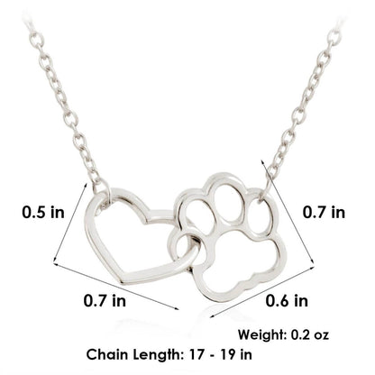 Heartwarming Necklace for Animal Lovers - PawHeart-Gold-Nora Luxe