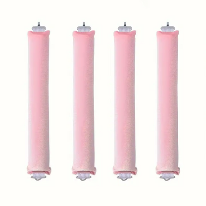 Heatless Hair Curler Set - Soft Curls While You Sleep-Pink-4 pieces-Nora Luxe