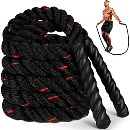 Heavy Weighted Jump Rope-1.2 kg = 2.65 lbs-Nora Luxe
