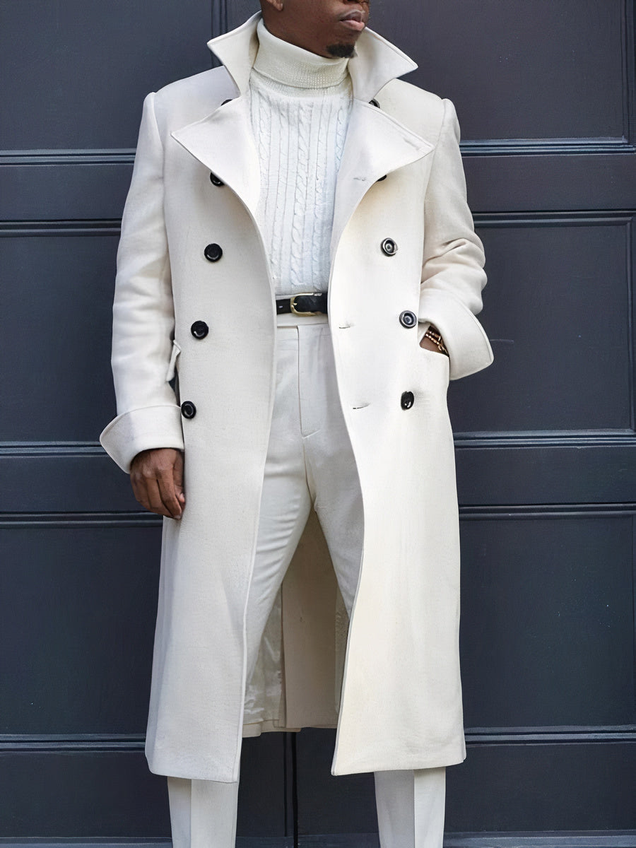 Men's Coat with Double-Breasted Closure – Matteo