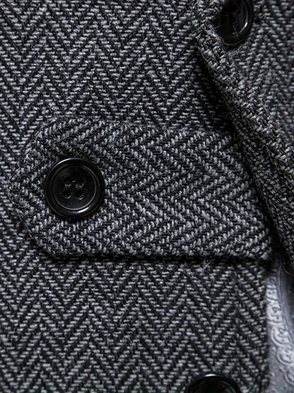 Herringbone Blazer for Men - Niklas-Khaki-S-Nora Luxe