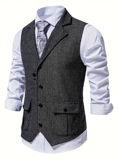 Herringbone Blazer for Men - Niklas-Khaki-S-Nora Luxe