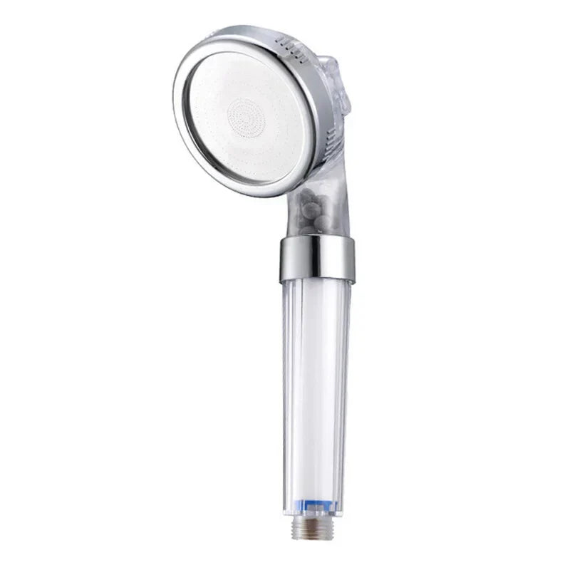 High Pressure Water-Saving Shower Head with Filter - AquaGlow-Transparent B-Nora Luxe