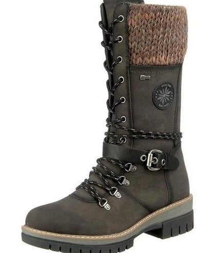 High Women's Boots with Orthopedic Sole - Amelia-Green-3.0-Nora Luxe