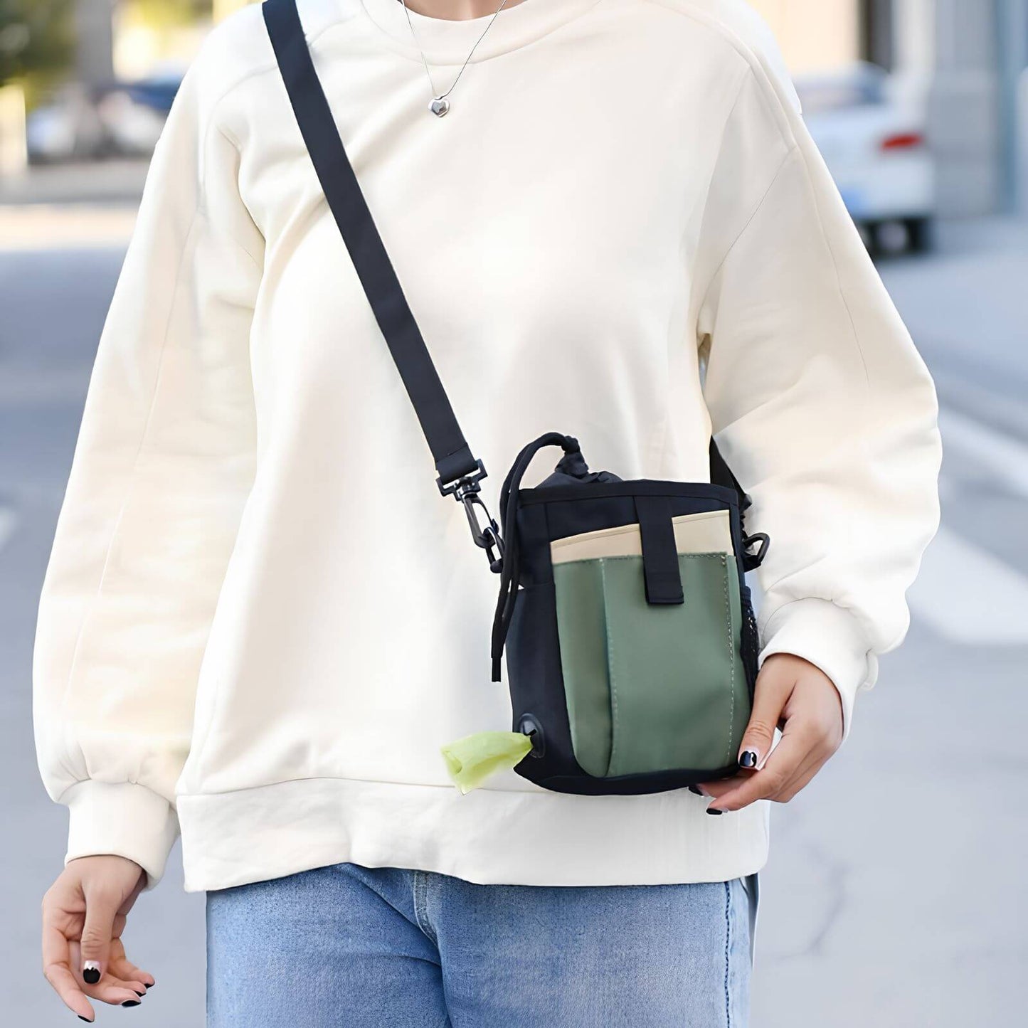 Hip Bag for Dog Training - SnackBuddy Training Pouch-Khaki-Nora Luxe