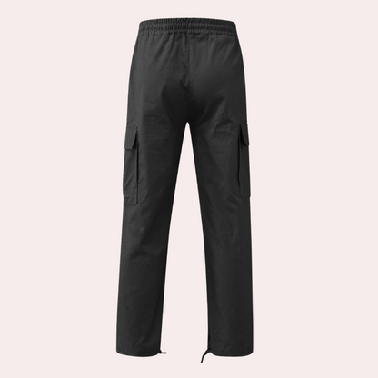 Howard - Casual Cargo Trousers for Men-Gray-S-Nora Luxe